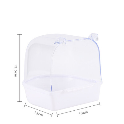 Paukščių vonios vonia Paukščių papūgos strazdas plastikinis dušo kambarys, pakabinamas papūgos narvas, smėlio vonia, švarus įrankis paukščių priedai