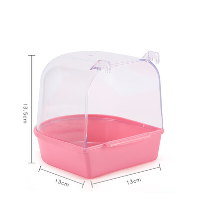 Paukščių vonios vonia Paukščių papūgos strazdas plastikinis dušo kambarys, pakabinamas papūgos narvas, smėlio vonia, švarus įrankis paukščių priedai