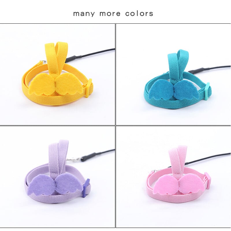 Állítható papagáj madárheveder póráz készlet harapásgátló edzőhám papagájokhoz kültéri repülő kötél kakas kismadarakhoz