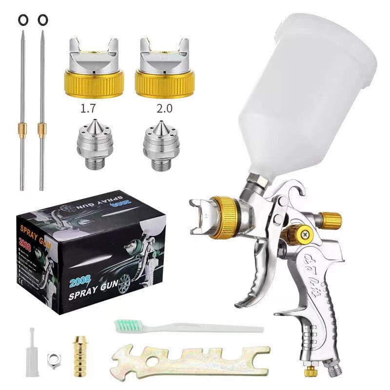 2008 Prekogranični pneumatski pištolj za raspršivanje Automobilski lim za raspršivanje Pištolj za raspršivanje visoke atomizacije Pištolj za završni premaz 1.4/1. 7/2,0 mm