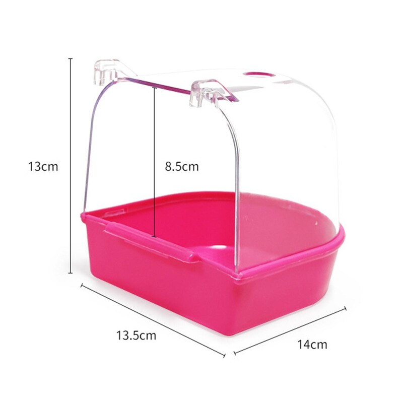 Cutie de baie în cușcă pentru păsări Accesorii pentru cușcă de păsări Bol de duș cu apă pentru papagal pentru perusi Iubiți păsări de companie Bol de apă pentru canari Budgerigar