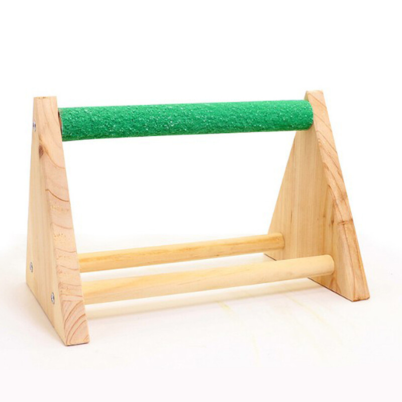 Fából készült kisállat madarak papagájok süllő platform asztali ketrec Köszörülés játszótéri játékok szerelmesmadarak számára ara kakadu csirke tyúkok