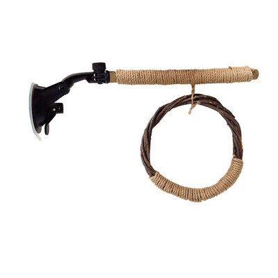 Prirodna igračka papiga grgeč Igračka ptica Ljuljačka Prirodna igračka s vakuumskom čašicom za valovite papagaje Papige Papige golupčići