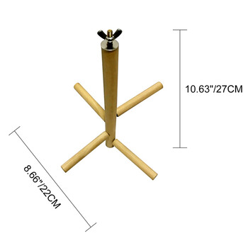 1 τεμ 4 στρώσεων Φυσικό ξύλο Βάση για κλαδιά πουλιών Πέρκες κατοικίδιο ζώο παπαγάλος Παιχνίδι πουλί Κλουβί Παπαγάλος Ξύλινη βάση γραφείου Πέρκες Πλατφόρμα