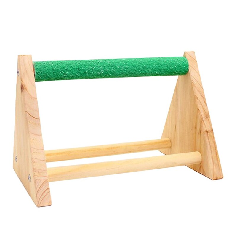 Hordozható könnyű fa papagájok sügér asztali madárcsiszoló állvány arák számára