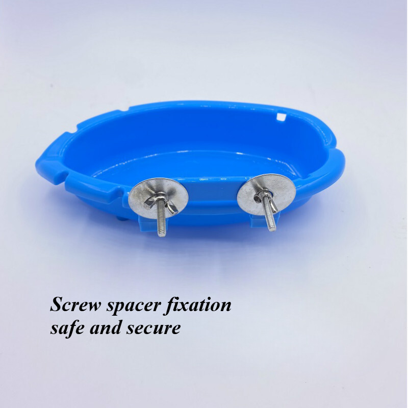 Fixare distanțier cu șuruburi sigură și sigură Cadă Cușcă pentru animale Spălare în picioare Cutie de duș Jucării pentru păsări Produse pentru curățarea animalelor de companie