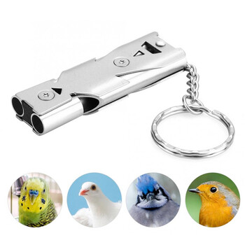 Birds Ultrasonic Training Whistle από ανοξείδωτο ατσάλι Επιστροφή στη φωλιά Εργαλείο εκπαίδευσης πουλιών για Parrot Pigeon Parakeets Bird Accessories