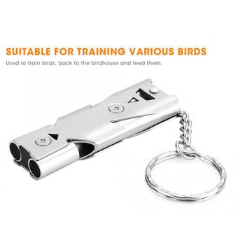 Birds Ultrasonic Training Whistle από ανοξείδωτο ατσάλι Επιστροφή στη φωλιά Εργαλείο εκπαίδευσης πουλιών για Parrot Pigeon Parakeets Bird Accessories