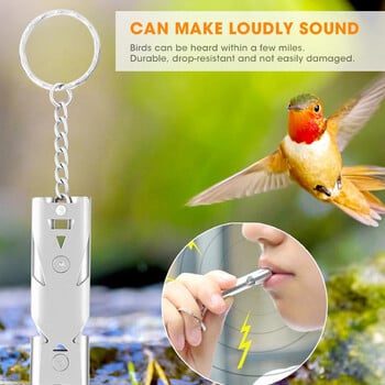 Birds Ultrasonic Training Whistle από ανοξείδωτο ατσάλι Επιστροφή στη φωλιά Εργαλείο εκπαίδευσης πουλιών για Parrot Pigeon Parakeets Bird Accessories