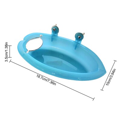 Kadica za kupanje s igračkom za ptice i zdjelicom za hranjenje hrane za papigu papagaj, zebu, kanarinca, afričkog sivog kakadua, hranjenje ptica