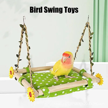 Bird Standing Perch for Parrot Birdcages Warm Swing Hammocks Bed Bird Rest Sleep Sleep Cockatiels Lovebirds Swing Toy