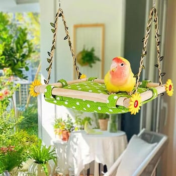 Bird Standing Perch for Parrot Birdcages Warm Swing Hammocks Bed Bird Rest Sleep Sleep Cockatiels Lovebirds Swing Toy