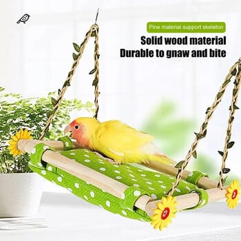 Bird Standing Perch for Parrot Birdcages Warm Swing Hammocks Bed Bird Rest Sleep Sleep Cockatiels Lovebirds Swing Toy