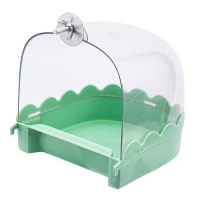 Madárfürdő nem szivárog Könnyen felszerelhető ketrec tartozékok Víztál madarak zuhanydoboz kakaspapagájokhoz Kanári papagájok Lovebirds