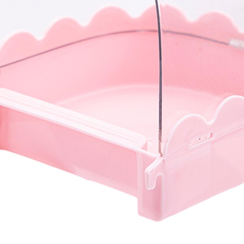 Madárfürdő nem szivárog Könnyen felszerelhető ketrec tartozékok Víztál madarak zuhanydoboz kakaspapagájokhoz Kanári papagájok Lovebirds