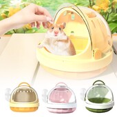 Prozračni mrežasti kavez za izlete hrčaka Prozirna panoramska vjeverica Zlatni medvjed otporna na habanje prijenosna torba za nošenje