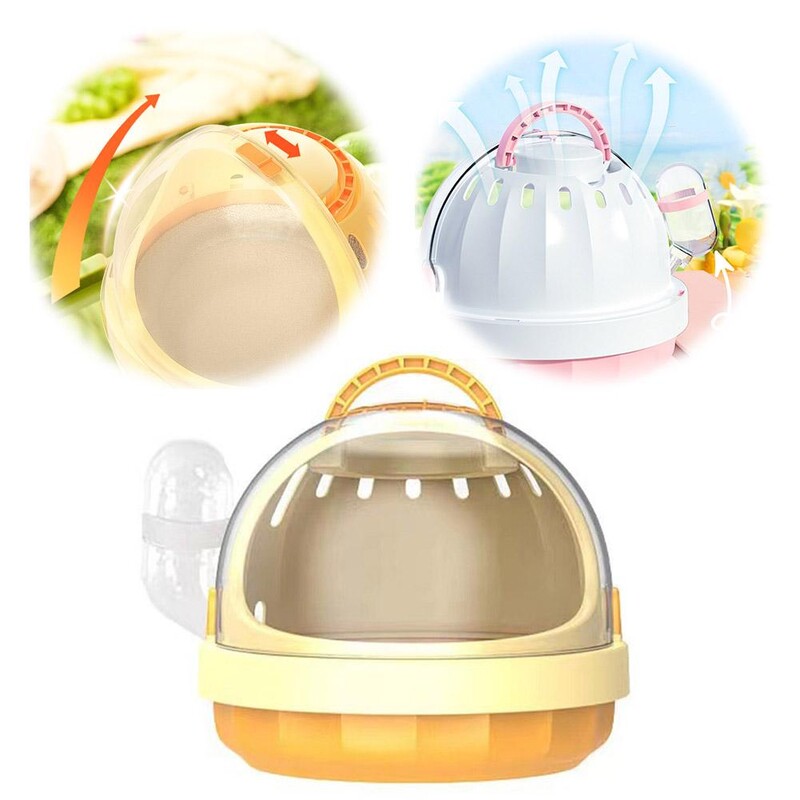 Prozračni mrežasti kavez za izlete hrčaka Prozirna panoramska vjeverica Zlatni medvjed otporna na habanje prijenosna torba za nošenje