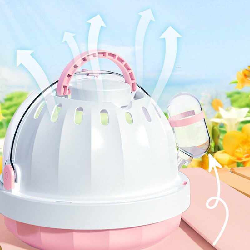 Prozračni mrežasti kavez za izlete hrčaka Prozirna panoramska vjeverica Zlatni medvjed otporna na habanje prijenosna torba za nošenje