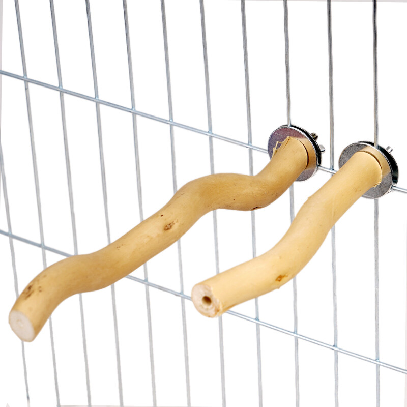 Papūgos stovo žaislai Natūralios medienos šakutės šakelė ešerys paukščio narvas Kabantys sūpynės naminių paukščių kramtomasis žaislas žaidimų aikštelės reikmenys paukščiams