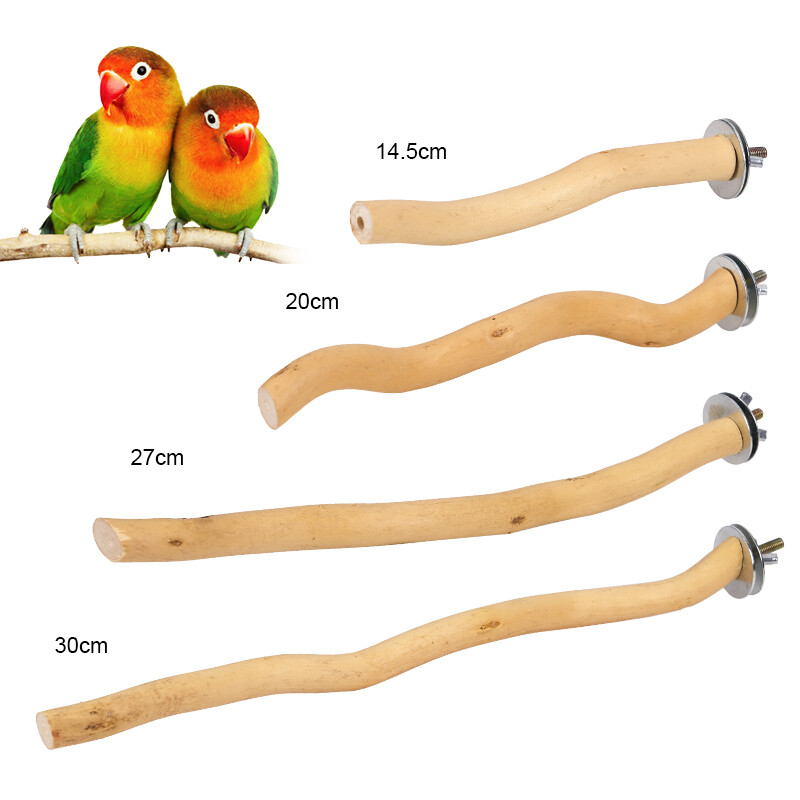 Papūgos stovo žaislai Natūralios medienos šakutės šakelė ešerys paukščio narvas Kabantys sūpynės naminių paukščių kramtomasis žaislas žaidimų aikštelės reikmenys paukščiams