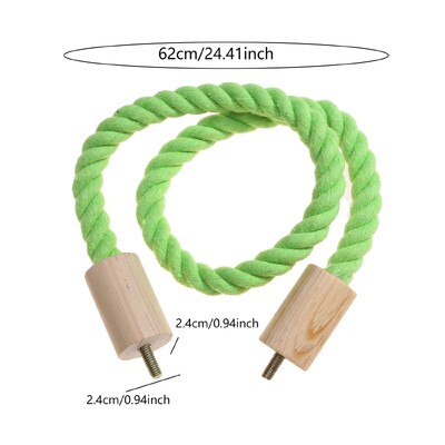 Madárkötél sügér Hajlítható pamut kötélállvány játék papagáj álló bot Madárketrec Rágós hegymászó játékok S/L Tartsa egészségét BirdSuppli