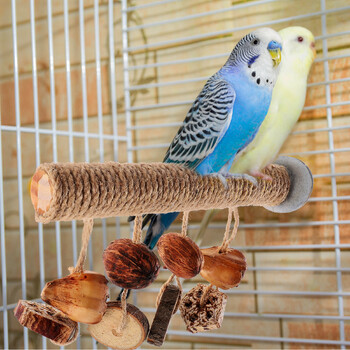 Parrot Toy Stand Perch Bird Cage Accessories Toys Stand for Parrots Perches Grinder