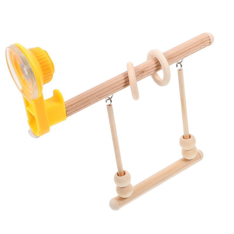 Papūgos stovas žaislas siurbimo paukščių ešerių papūgų mokymo stovo langas medinis biuras