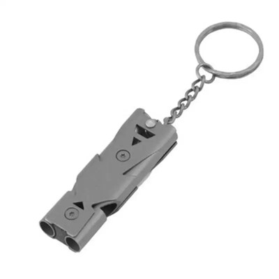 Āra briesmu svilpe nerūsējošā tērauda svilpe āra izdzīvošanas putnu rotaļlieta putnu apmācības piederumi