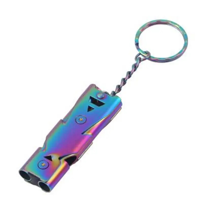 Āra briesmu svilpe nerūsējošā tērauda svilpe āra izdzīvošanas putnu rotaļlieta putnu apmācības piederumi