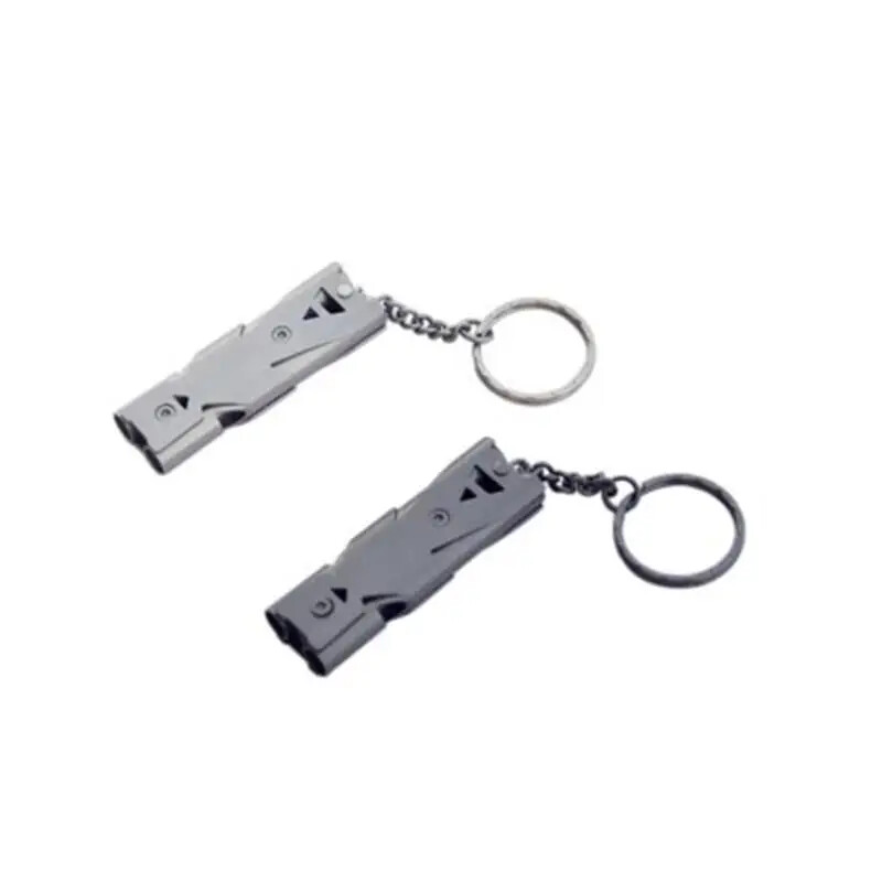 Āra briesmu svilpe nerūsējošā tērauda svilpe āra izdzīvošanas putnu rotaļlieta putnu apmācības piederumi