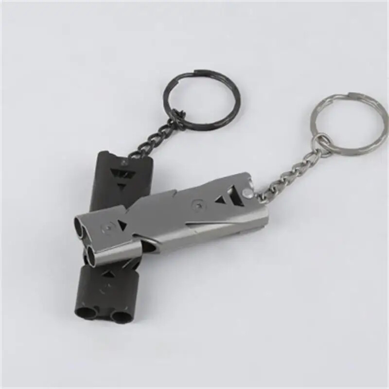 Āra briesmu svilpe nerūsējošā tērauda svilpe āra izdzīvošanas putnu rotaļlieta putnu apmācības piederumi