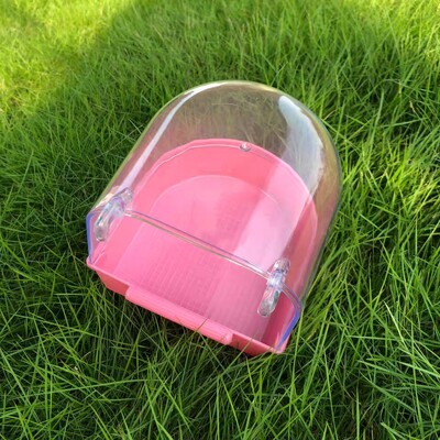 Kabantys paukščių vonios kubeliai Papūgos vonios vonios dušo dėžutės narvelio aksesuaras, skirtas mažam kanarėlių papūgos papūgos papūgos keksui paukščių reikmenims