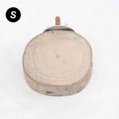 8/12cm Papiga Hrčak Okrugla ploča za stalak Pet Ptica Papiga Drvena platforma Nosač Igračka Hrčak Grana Smuđ Igračka Ptica Stalak za kućne ljubimce