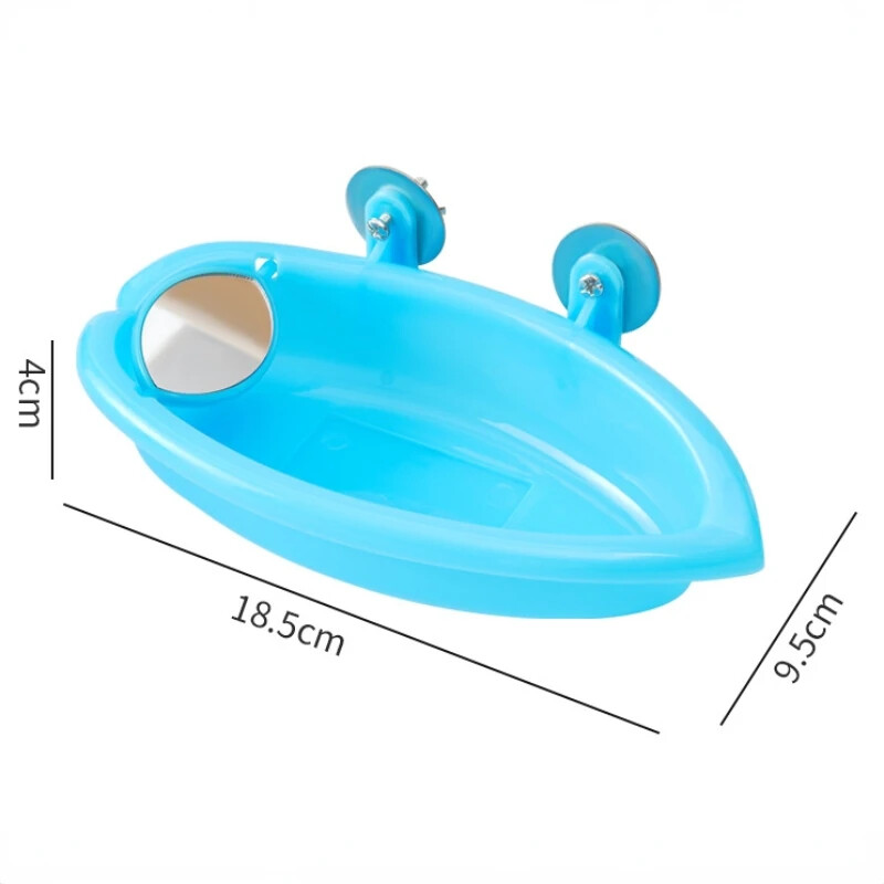 Bazin pentru baie pentru păsări Cușcă pentru papagali pentru animale de companie Accesorii pentru duș cu oglindă Accesorii pentru cuști pentru păsări Hrănitor pentru animale de companie