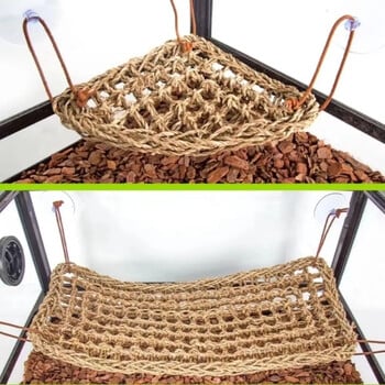 Bearded Dragon Hammock Reptile Lounge for Chameleon Lizards Gecko Snakes Lguana Reptiles Geckos Grass Cushion Κούνια για κατοικίδια