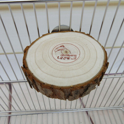 Naujas naminių gyvūnėlių papūgos paukščių narvas ešeriai ešeriai platforma, apvali medinė lenta, skirta šinšilų voverėms paukščiams, žaislas 6/8/10 cm