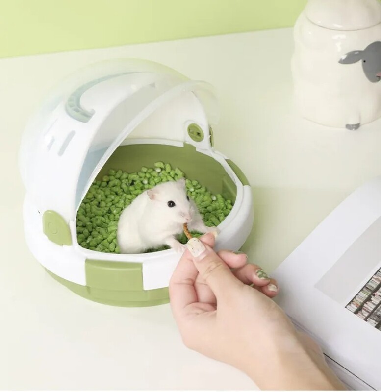 Cușcă pentru animale mici, cușcă pentru hamsteri, pentru rozătoare, ține la cald iarna, mini cușcă pentru animale de companie, cușcă pentru șobolani de călătorie, pentru exterior