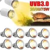 75/50/25 W Vėžlio driežo kepimo lempa UVB lemputė UV E27 lemputės Varliagyviai Gyvatė Ropliai Šildymas Saulėje Kalcio papildas