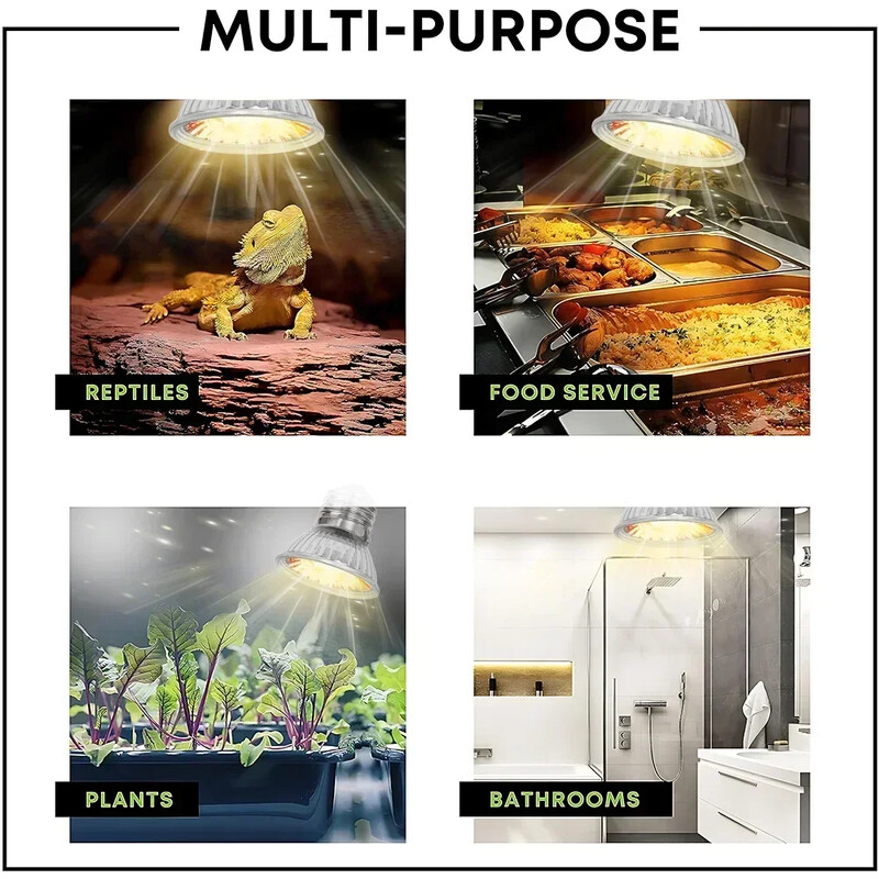 75/50/25 W Vėžlio driežo kepimo lempa UVB lemputė UV E27 lemputės Varliagyviai Gyvatė Ropliai Šildymas Saulėje Kalcio papildas