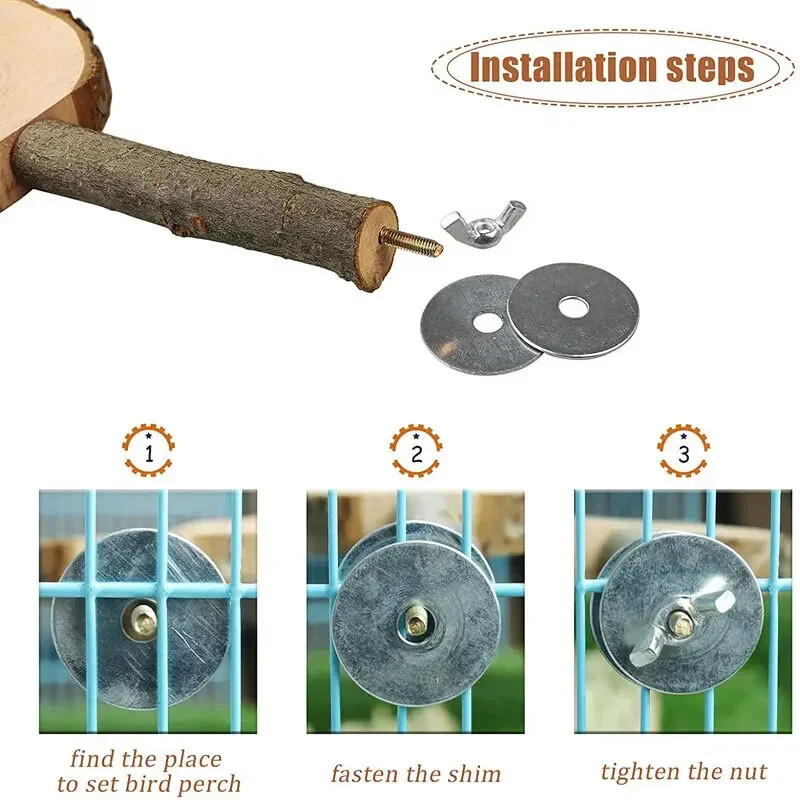 Stație de păsări Baston Stație de bord Platformă Crengă de copac Accesorii pentru păsări Instrumente Jucării din lemn pentru păsări Jucării pentru papagali care mușcă Accesorii pentru păsări