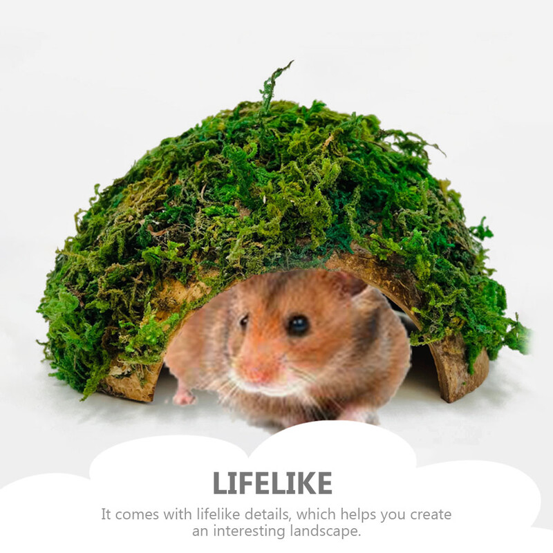 Ascunzătoare pentru reptile Casă terariu Rezervor pentru hamsteri Adăpost broască țestoasă Platformă pentru găzduire țestoasă Habitat Peșteră Gecko Nucă de cocos Fermă de șopârle