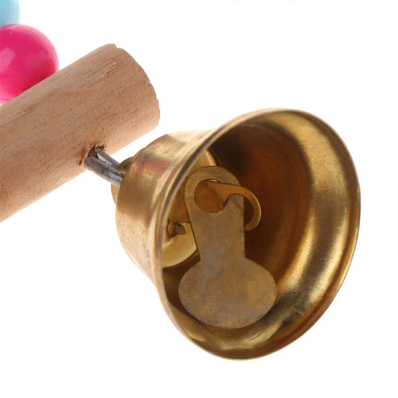 1 db Papagáj harapás játék madárgyűrű csengő Papagáj függő hintalánc játék papagáj Rágóhinták játék lógó harangokkal madártartozékok