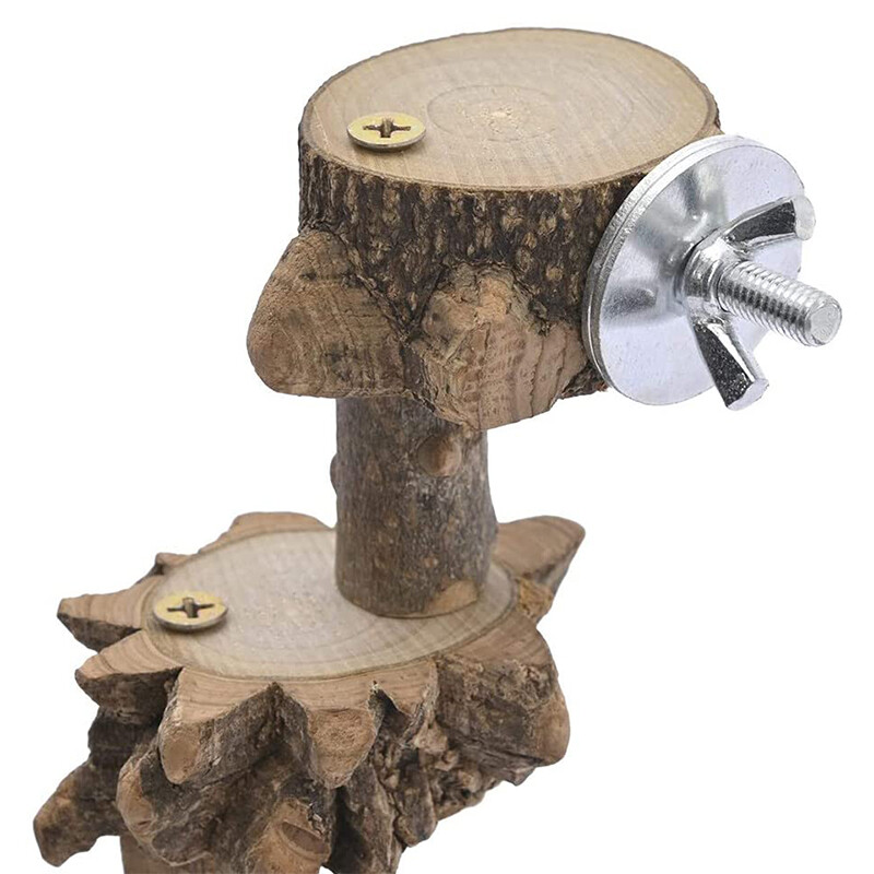 Žiurkėno medinės kopėčios žaislas laipiojimas laiptais paukščiai papūgos mankštos lakštai stovas platforma dantų priežiūra krūminiai žaislai narvelių priedai