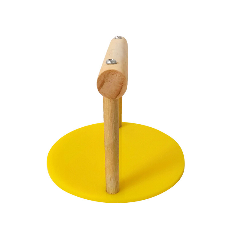 9,5x8 cm Paukščių dresavimo stovas stalinis ešerys su akrilo pagrindu Papūgos T formos stovas paukščių dresavimui medinis stalinis ešerių žaislų reikmenys