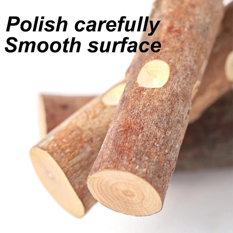 15/20/30 cm Medinis paukščių letenų snapas šlifavimo strypas, stovimas pagaliukas, letenas paukščių reikmenys narvų priedai Papūgos stoties šlifavimo stovas žaislas