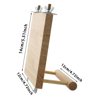 Leagăn de păsări Jucărie din lemn Suport de biban de papagal Suport de joacă cu mărgele de mestecat Cușcă Loc de joacă pentru păsări Budgie