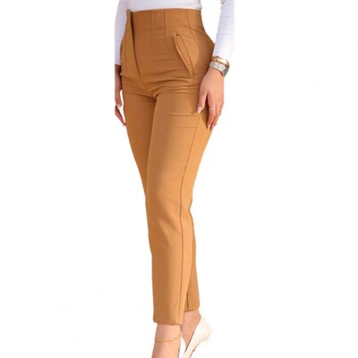 Дамски офис облекла Панталони с висока талия за жени Официални панталони Офис тоалети Панталони тип молив Дамски панталони