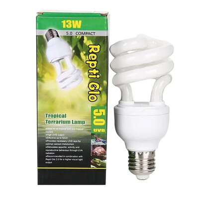 E27 5,0 10,0 UVB lampa do plazov 13W 26W úsporná terarijná lampa UVB UVA vykurovacia lampa pre korytnačku, jaštericu, hada, plaza