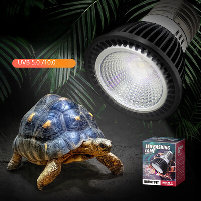 Reptilă 110/220V Lumină UVB+UVA Lampă cu Led pentru economisirea energiei pentru protecția ochilor Pro Broasca țestoasă Coamă de șopârlă Leu Lampă de calciu cu ultraviolete Soare