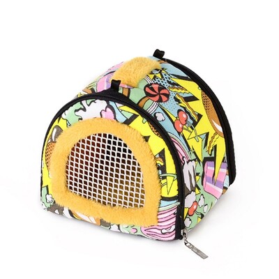 Хамстер за чанта за носене Преносима чанта за пътуване за калъф със сваляща се презрамка, цип Външни дишащи носачки за малки